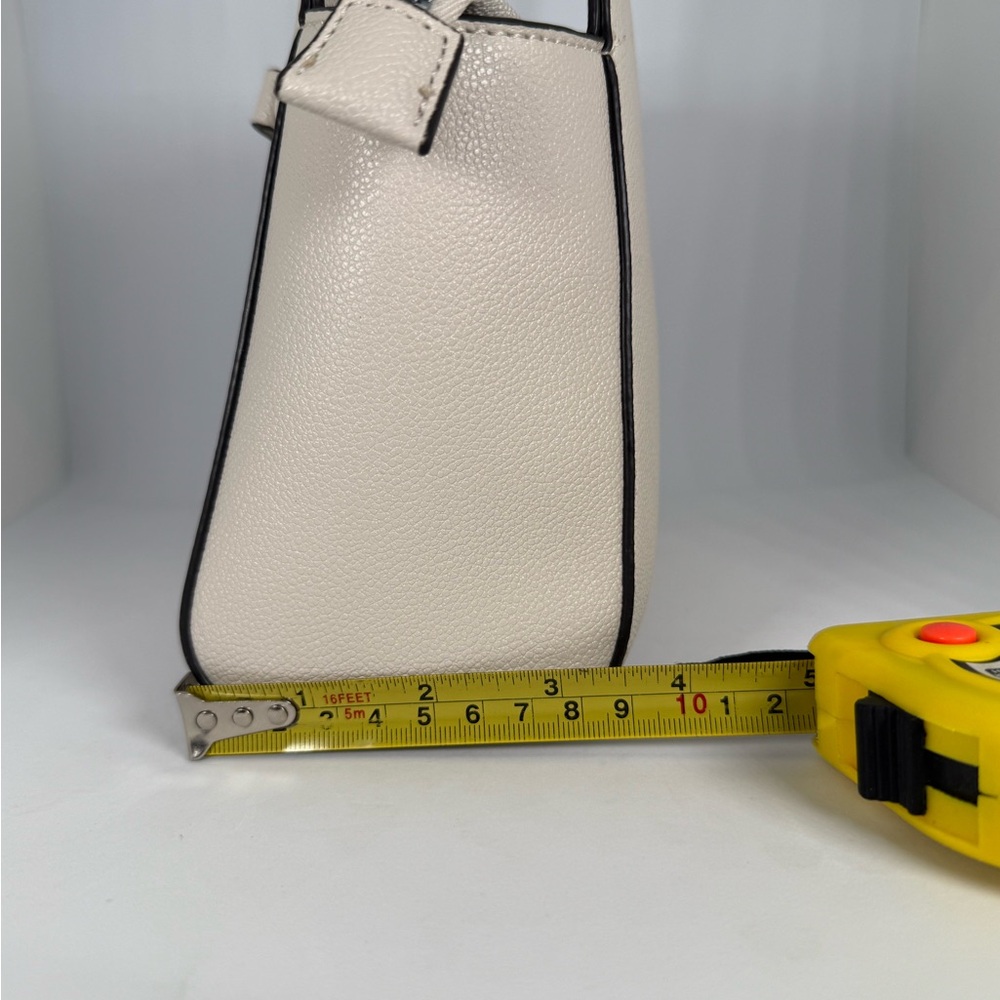 Nine West Ivory Satchel with Bow Accent - Picture 12 of 15